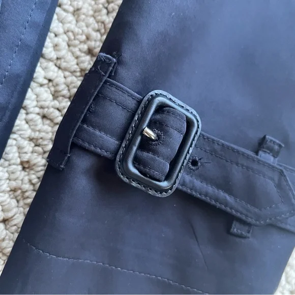 Burberry brit double breasted trench coat 8 mid length - Picture 5 of 15
